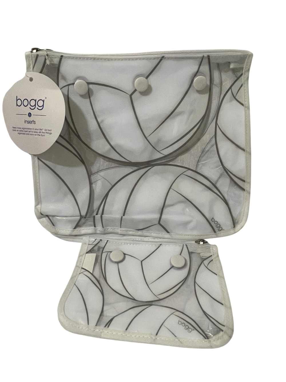 Bogg Bag Clear Volleyball Insert Pouches - NWT **